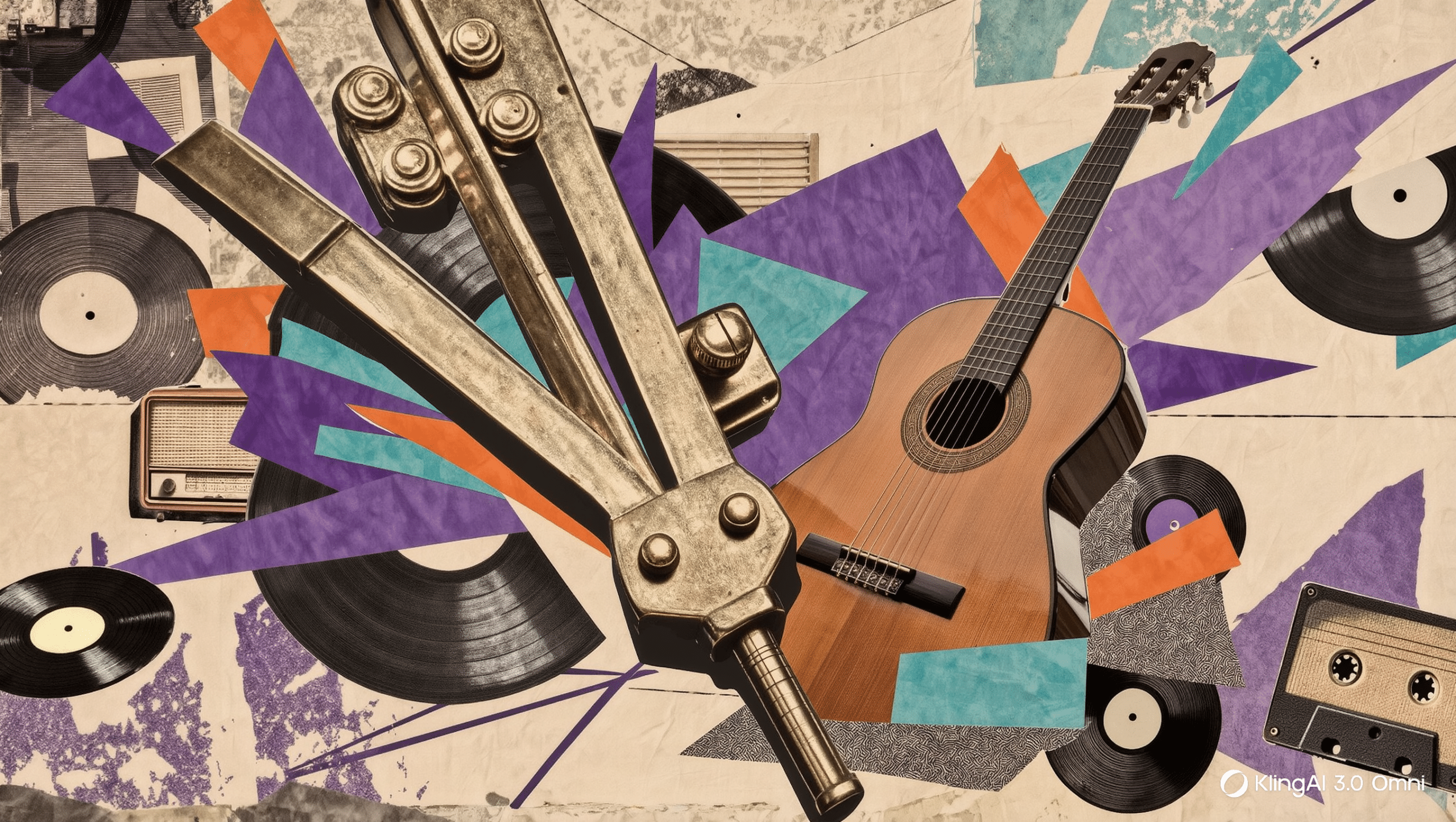 comparación de guitarra acústica eléctrica clásica y de doce cuerdas